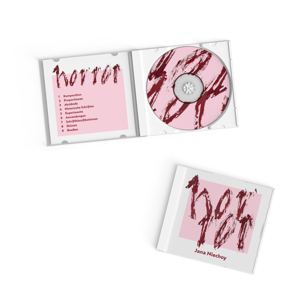Album Cover with experimental handwriting