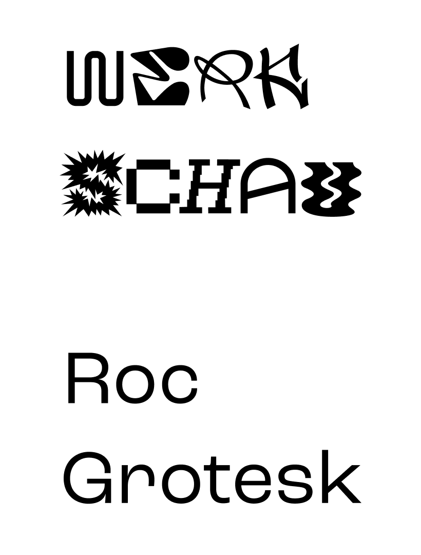 Fonts used for the Werkschau
