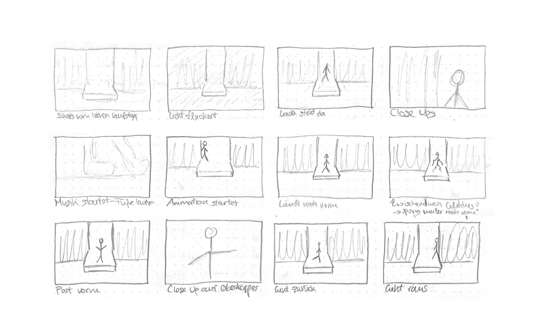Storyboard for Runway Motion Capture
